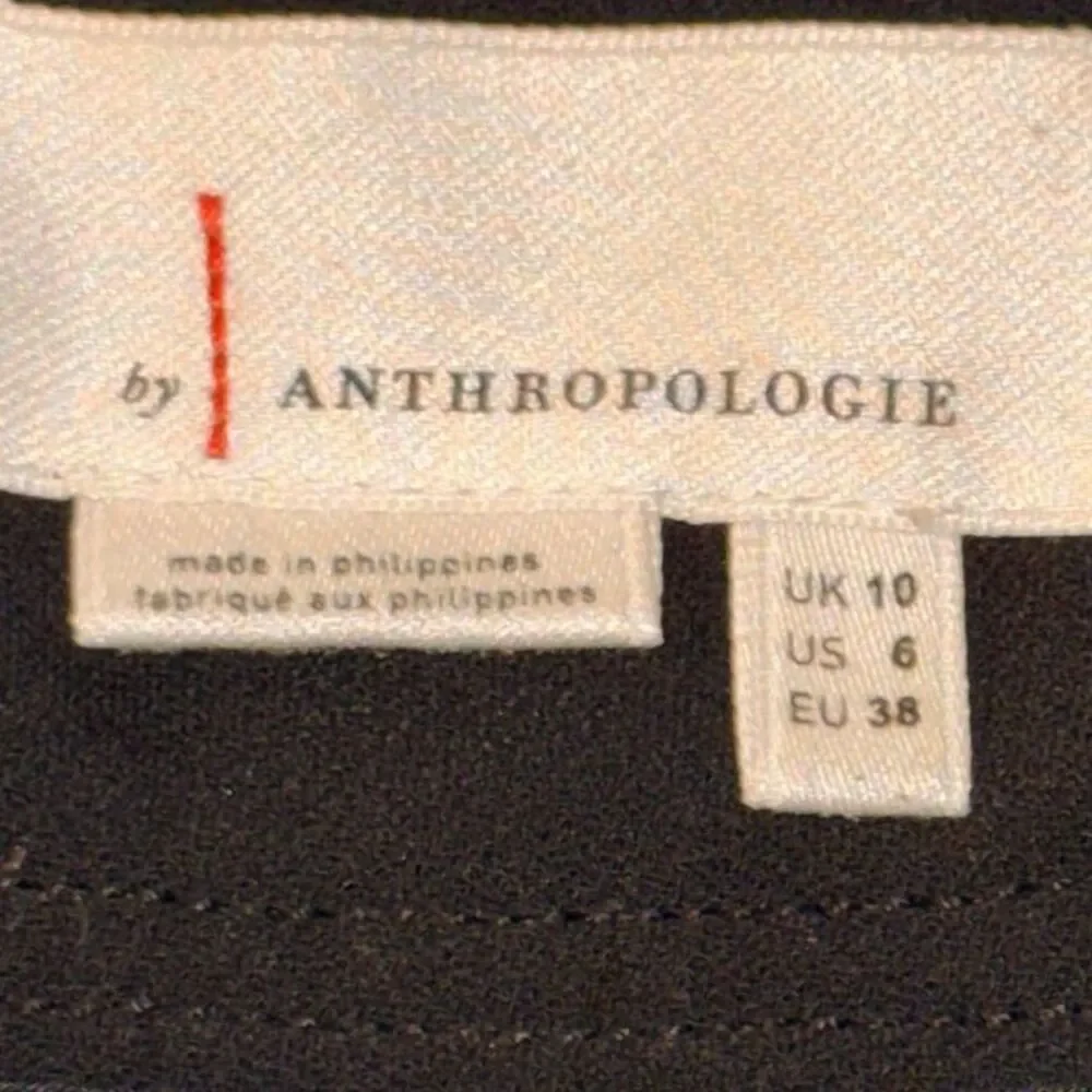 Anthropologie Sailor Shorts Womens 6 Black High Waist Button Front Twill Dressy - Picture 4 of 16